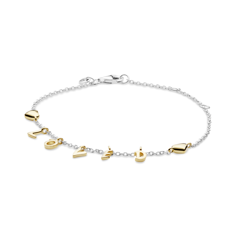 567804 Bracciale con scritta Loved