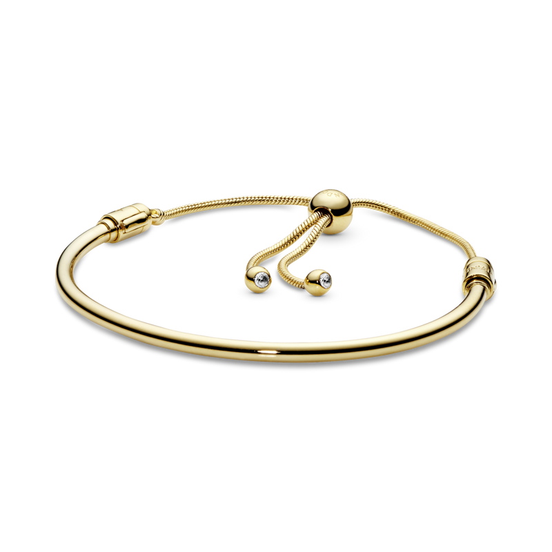 567953cz Bracciale rigido Pandora Moments con chiusura regolabile