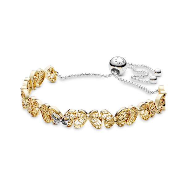 567957 Bracciale Farfalla openwork con chiusura regolabile