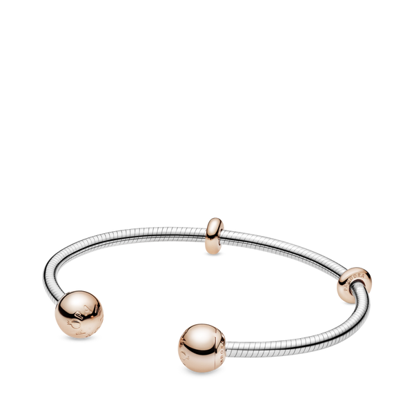 588291 Bracciale Rigido Aperto Maglia Snake Pandora Moments