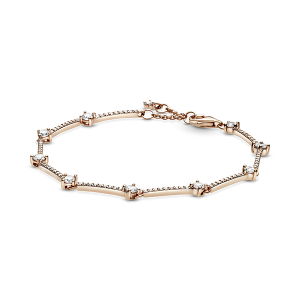 589217c01 Bracciale Barre scintillanti con pavè