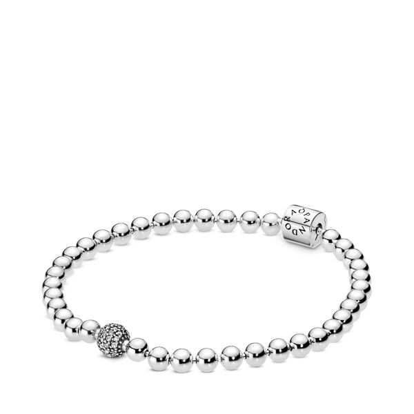 598342cz Bracciale Sfere Luminose e Pavè Purely Pandora