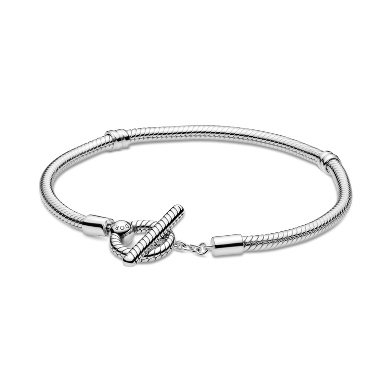 599082c00 Bracciale Pandora Moments con maglia snake e barretta a T