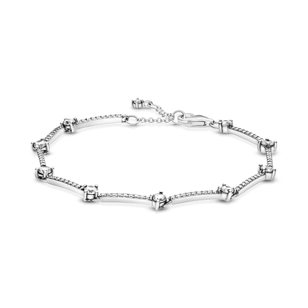599217c02 Bracciale con barre scintillanti e pavé
