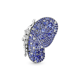 697996ncb Spilla Farfalla blu con pavé