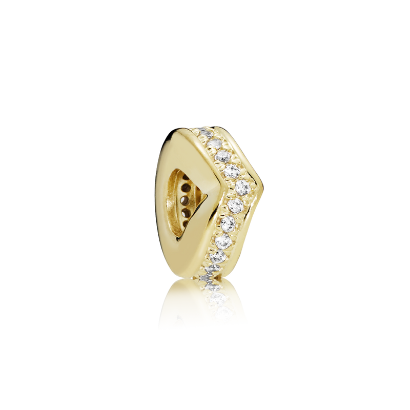 767808cz Charm distanziatore chevron scintillante
