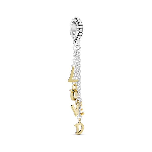 767831 Charm pendente con scritta Loved
