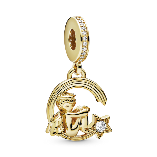 768483c01 Charm pendente Angelo e stella cadente