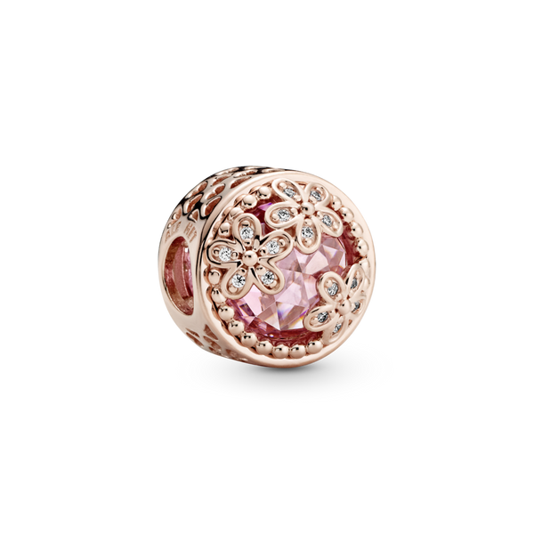 782055c01 Charm Margherita rosa scintillante