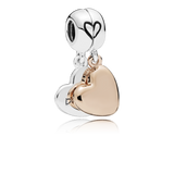 787783en16 Charm pendente con cuori divisibili Madre e Figlia