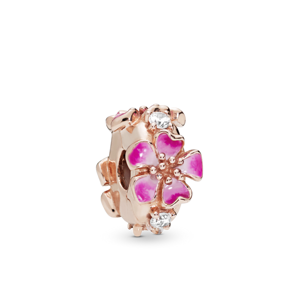 788099cz Clip Fiore di pesco rosa