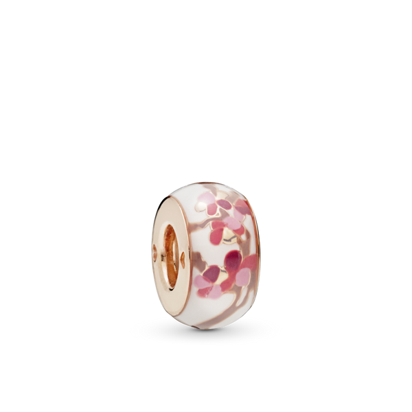 788111enmx Charm distanziatore Fiore di pesco rosa