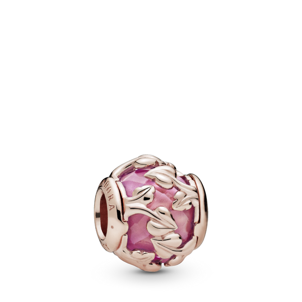 788238ssp Charm Foglie Rosa