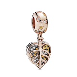 788247cz Charm pendente Foglie Scintillanti