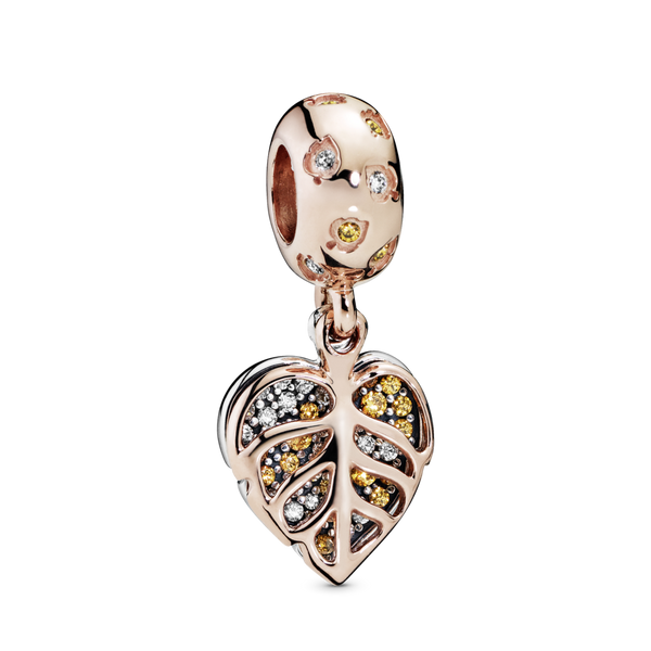 788247cz Charm pendente Foglie Scintillanti