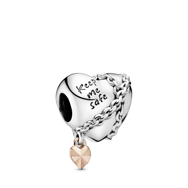 788344 Charm Cuore Incatenato