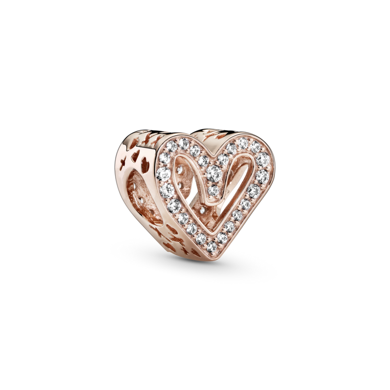 788692c01 Charm con cuore scintillante