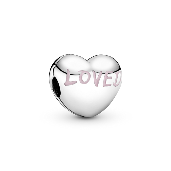 797807en124 Clip a cuore con scritta Loved