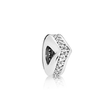 797808cz Charm distanziatore chevron scintillante