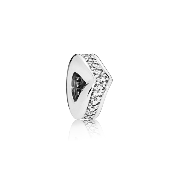 797808cz Charm distanziatore chevron scintillante