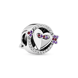 797827czmx Charm Freccia e cuore scintillante