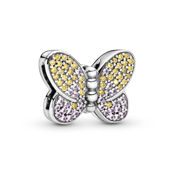 797864czm Charm Pandora Reflexions Farfalla con pavé