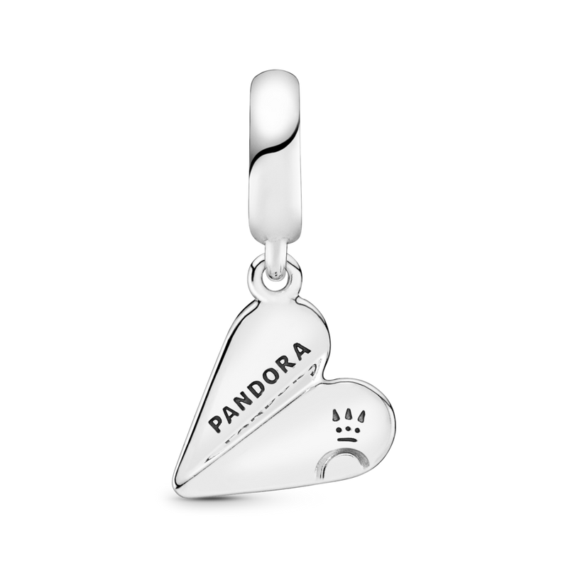 797876cz Charm pendente a cuore Aeroplano di carta