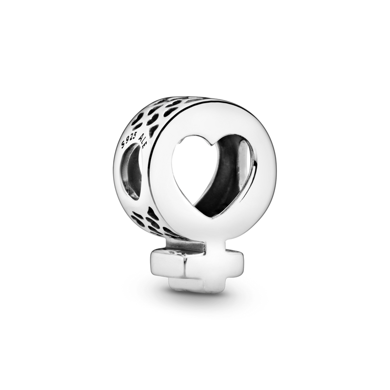 797903 Charm a cuore con Simbolo femminile