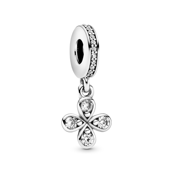 797969cz Charm pendente Fiore con quattro petali