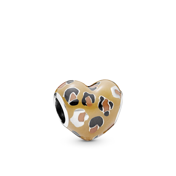 798065enmx Charm a cuore leopardato