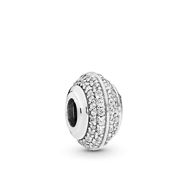 798066cz Charm con pavé scintillante