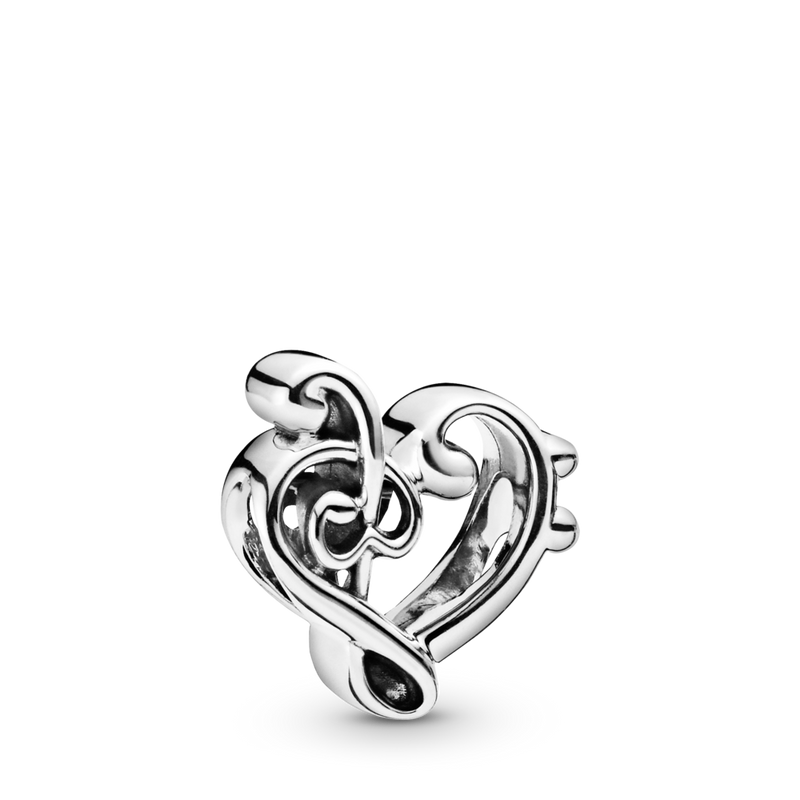 798346 Charm Cuore Chiave di Violino