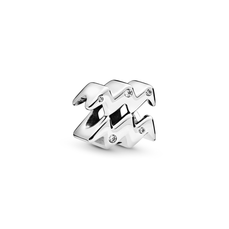 798415c01 Charm dello zodiaco Acquario scintillante