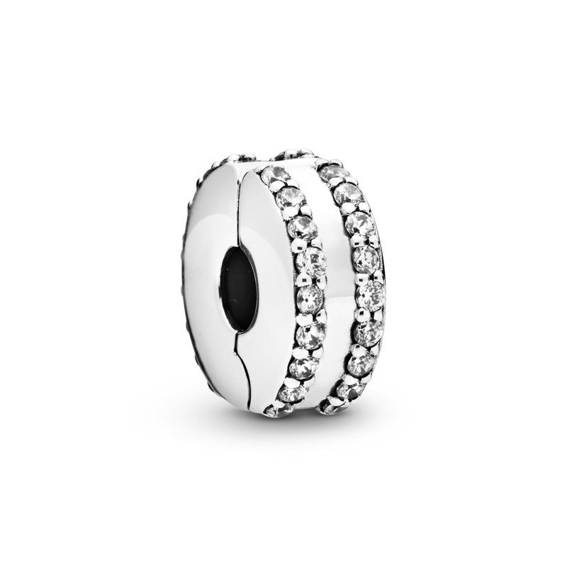798422c01 Clip con doppia striscia di pavé