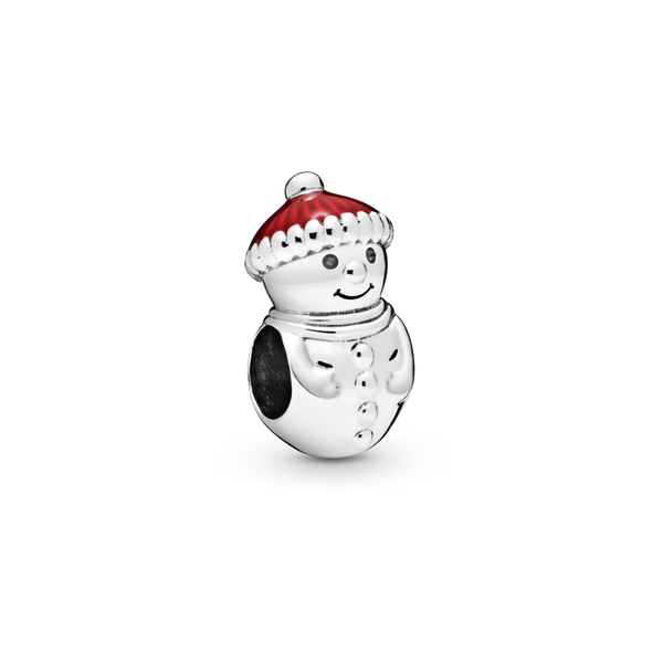 798478c01 Charm Pupazzo di neve con cappello natalizio