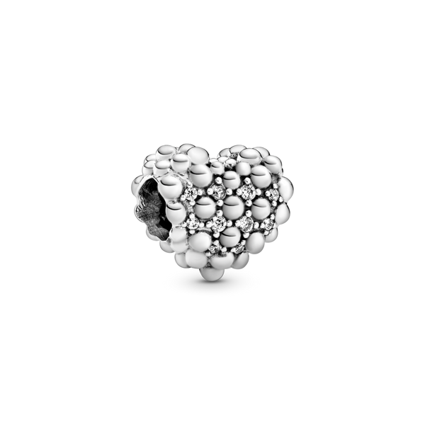 798681c01 Charm a cuore scintillante decorato con sfere Purely Pandora