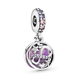 798829c01 Charm pendente Infinito con cuori e stelle sfavillante