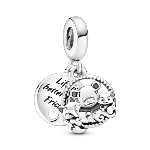 799078c00 Charm pendente Orso volpe e scoiattolo