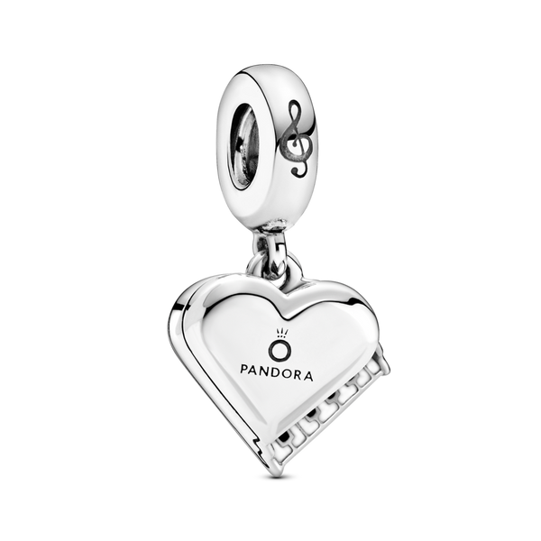 799101c01 Charm pendente Pianoforte a cuore