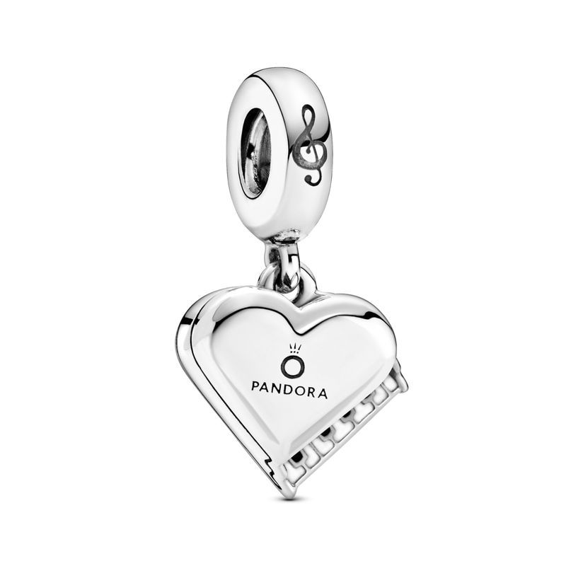 799101c01 Charm pendente Pianoforte a cuore