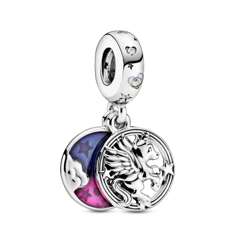799145c01 Charm pendente doppio Unicorno magico