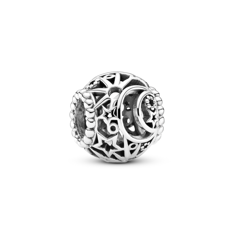 799183c00 Charm openwork Sole stelle e luna