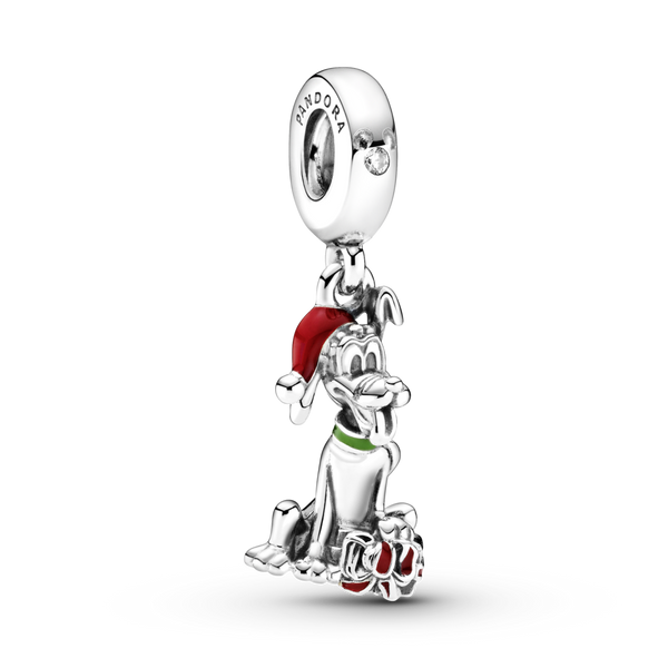 799199c01 Disney charm Pluto con regalo di Natale