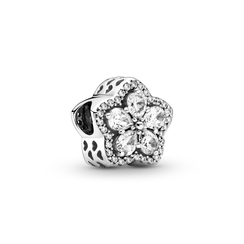 799224c01 Charm Fiocco di neve con pavé scintillante