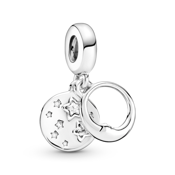 799242c01 Charm pendente Stelle e luna dormienti