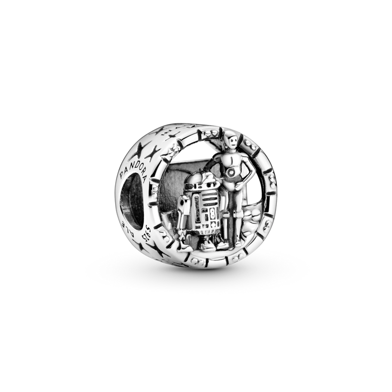 799245c00 Star Wars charm openwork C-3PO e R2-D2