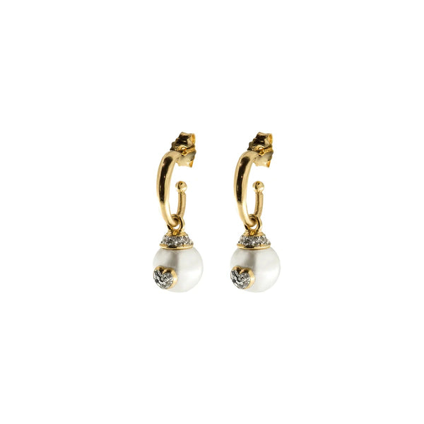 Orecchini collezione "Galactica" con perle pendenti - Gioielleria Fondente