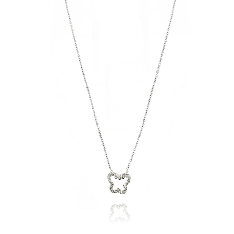 Collana Farfalla e Zirconi - Gioielleria Fondente