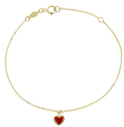Bracciale Cuore smaltato - Gioielleria Fondente