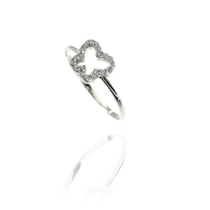 Anello Farfalla e Zirconi - Gioielleria Fondente